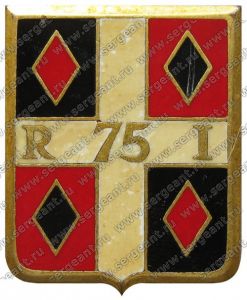 Знак 75-го пехотного полка ― Сержант